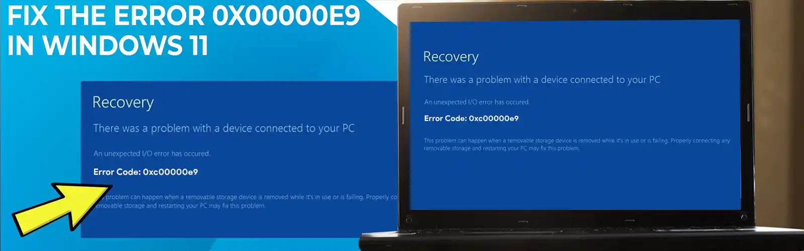 How to Fix Error Code 0xc00000e9 Windows 10